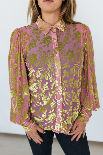 TH23 PINK GREEN VELVET (7 Piece)