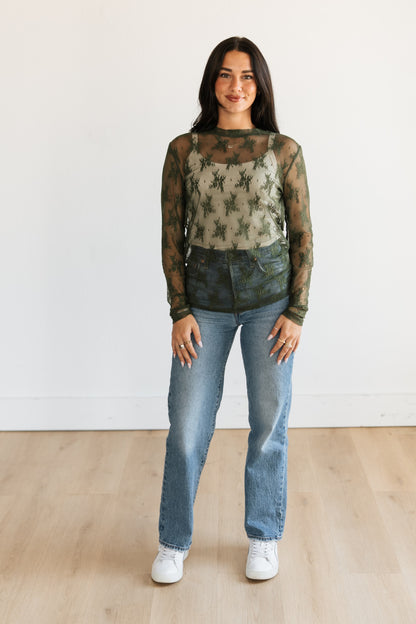 TH1221 R13 LACE TOPS OLIVE (7 Piece)