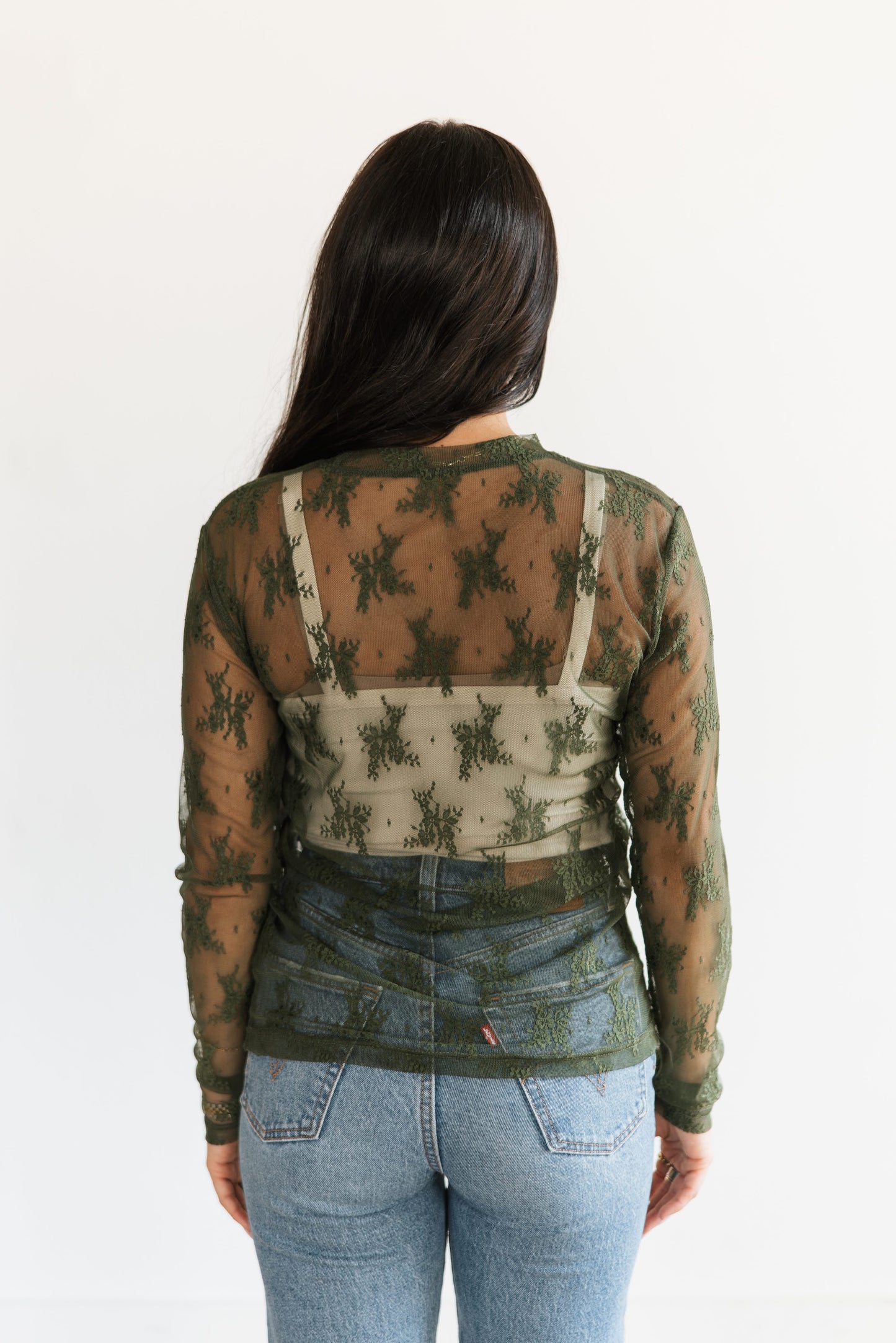 TH1221 R13 LACE TOPS OLIVE (7 Piece)