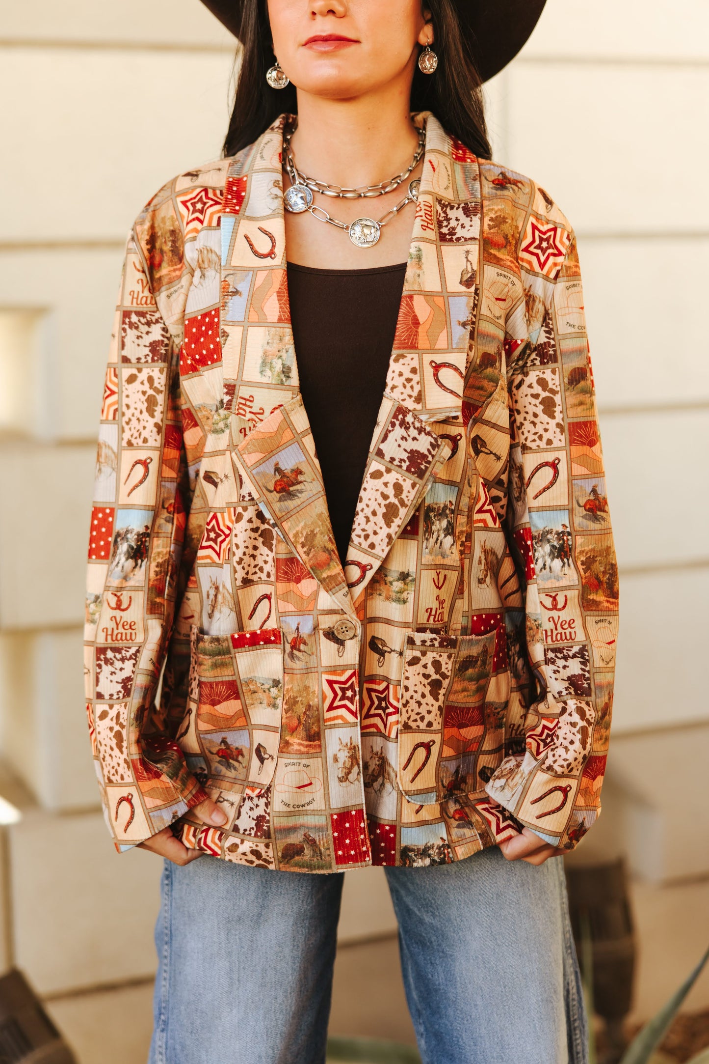 TH1205 WESTERN SQUARE BLAZER (7 Piece)