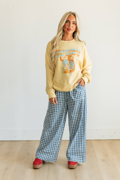 TH2108 BLUE GINGHAM(7 Piece)