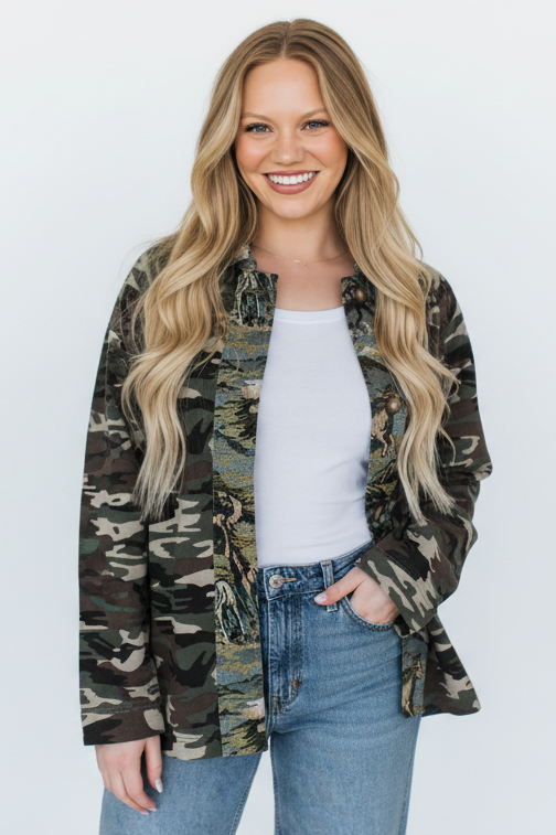 TH013 CAMO TIE JACKET (7 Piece)