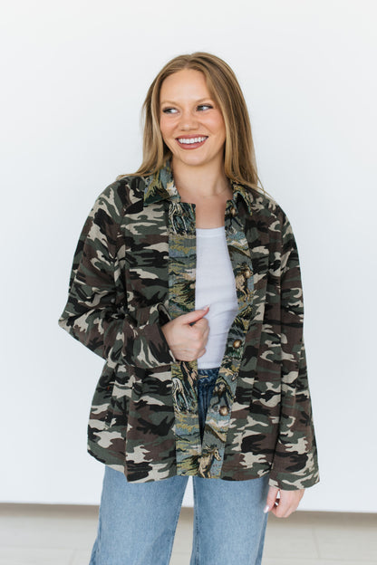 TH013 CAMO TIE JACKET (1 Piece)