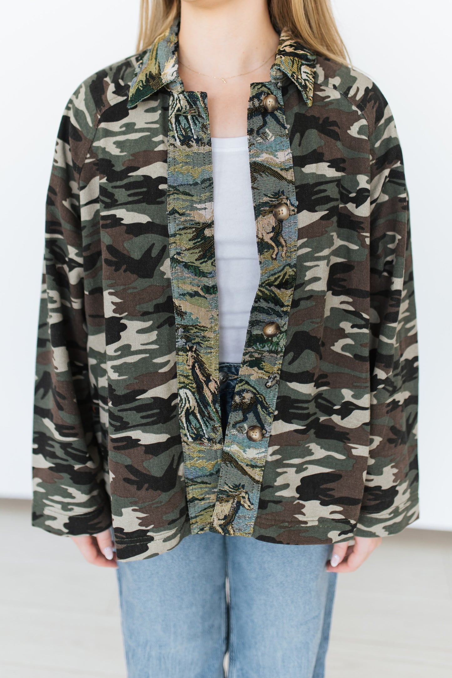 TH013 CAMO TIE JACKET (1 Piece)