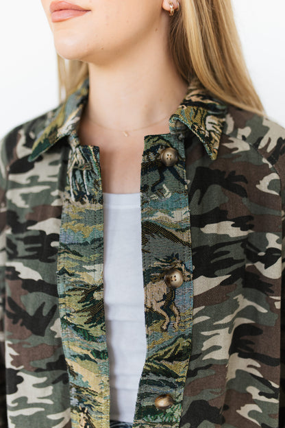 TH013 CAMO TIE JACKET (1 Piece)