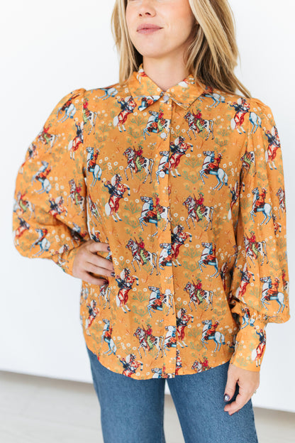 TH11 DEEP MUSTARD COWBOY BLOUSE (7 Pieces)