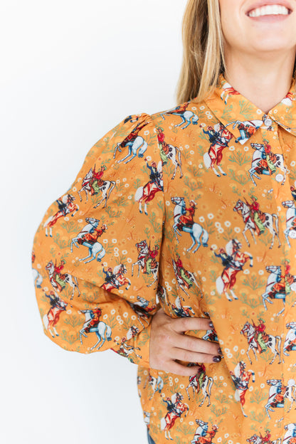 TH11 DEEP MUSTARD COWBOY BLOUSE (7 Pieces)