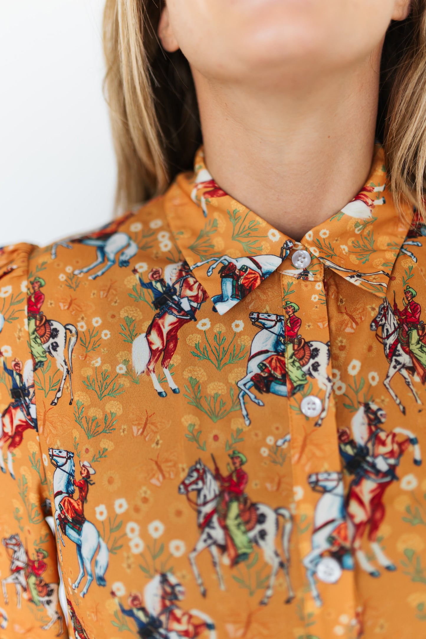 TH11 DEEP MUSTARD COWBOY BLOUSE (7 Pieces)