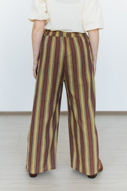 TH2109 OLIVE VINATGE STRIP PANT (7 Pieces)