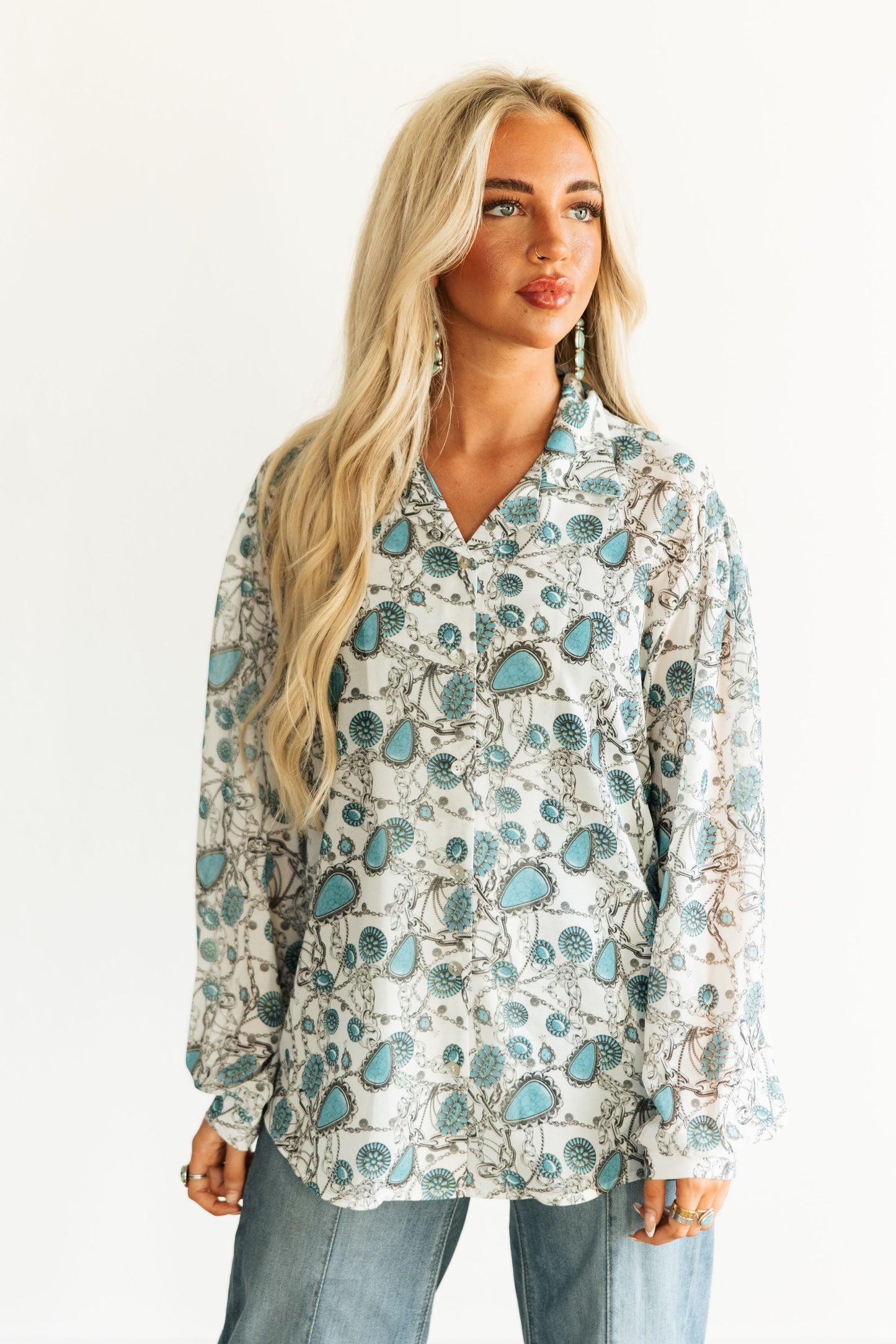 TH2780 S160 SILVER CHAIN BLOUSE (1 Piece)