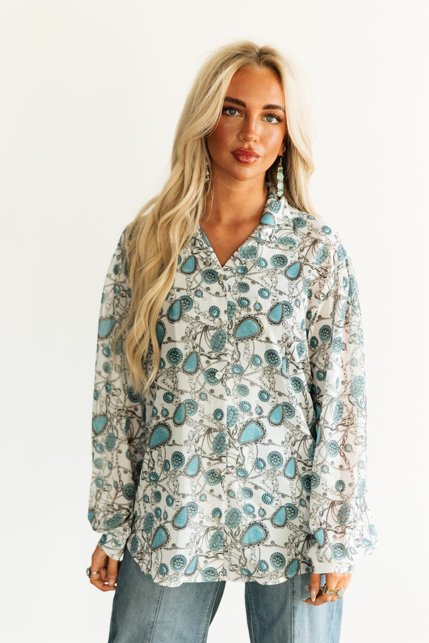 TH2780 S160 SILVER CHAIN BLOUSE (1 Piece)