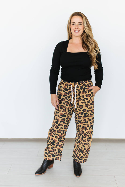 TH2107 WESTERN CHEETAH BARREL PANT (7 Pieces)