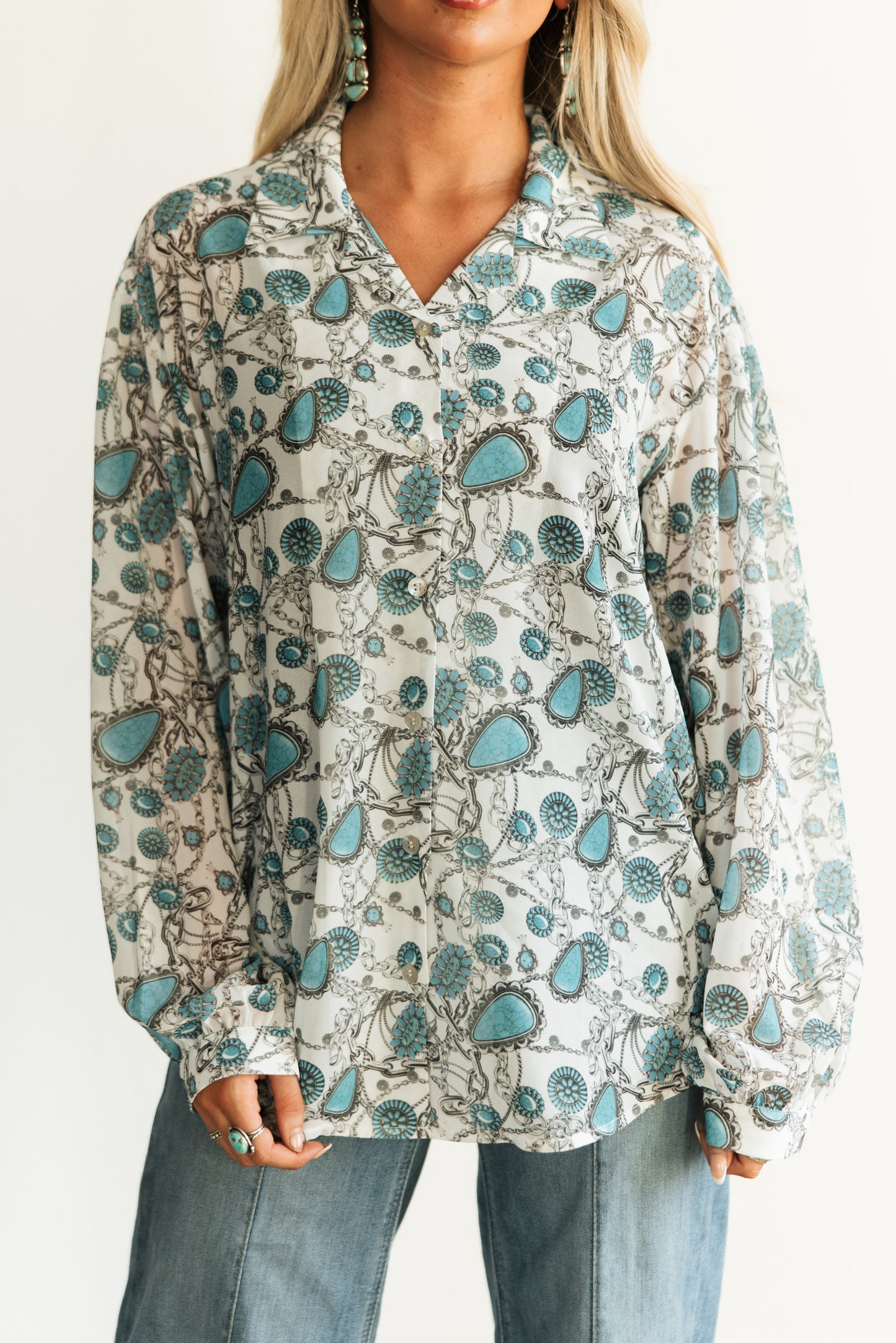 TH2780 S160 SILVER CHAIN BLOUSE (1 Piece)