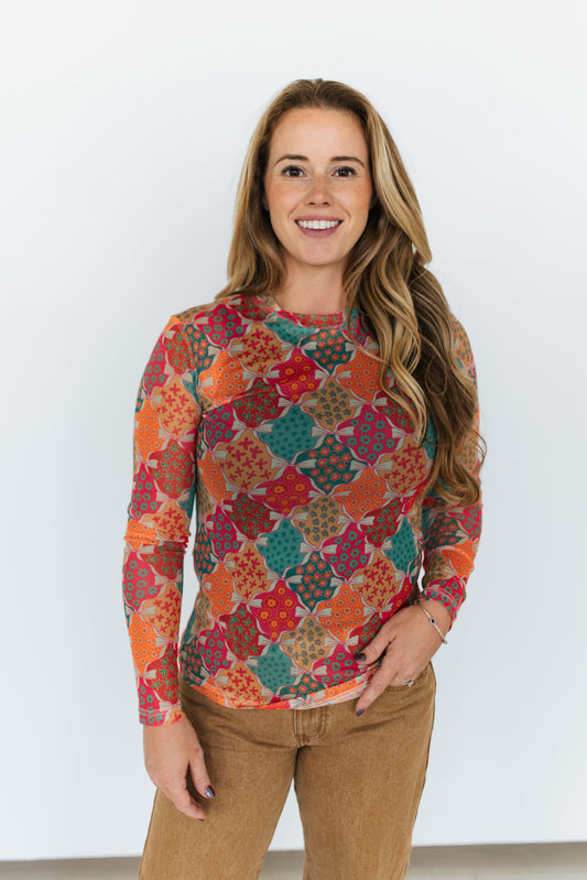 TH1221 BOW MESH TOP (7 Pieces)