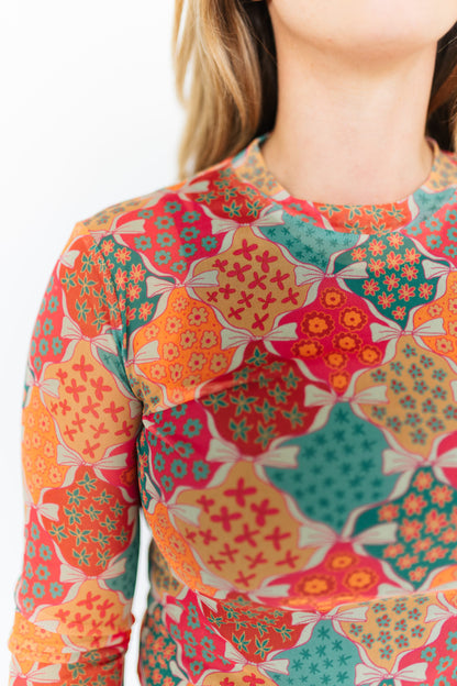 TH1221 BOW MESH TOP (7 Pieces)