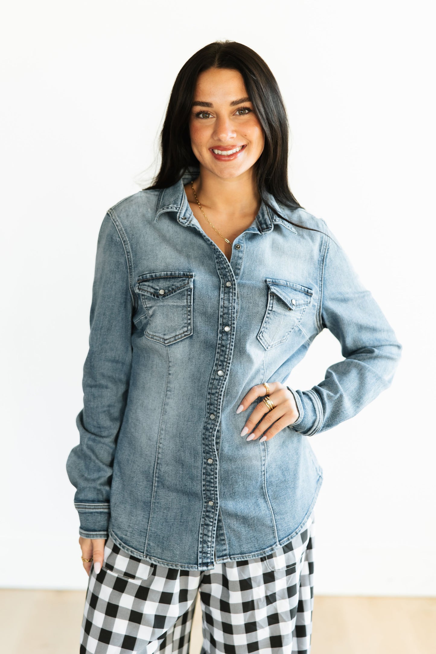 TH95 Denim  Pearl Snap (7 Piece)