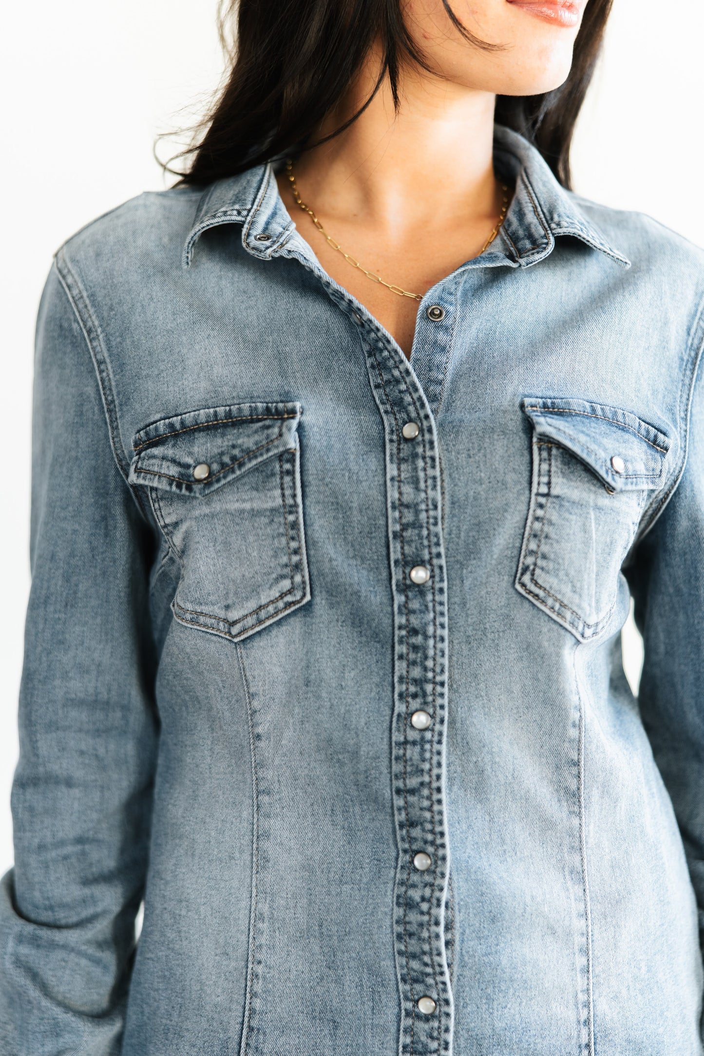 TH95 Denim  Pearl Snap (7 Piece)