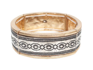 0962 R1-62 Western Textured Stretch Bracelet