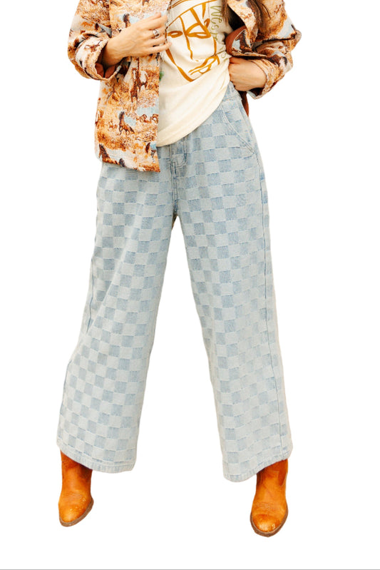 TH2110 Denim Check Pant (7 Piece)