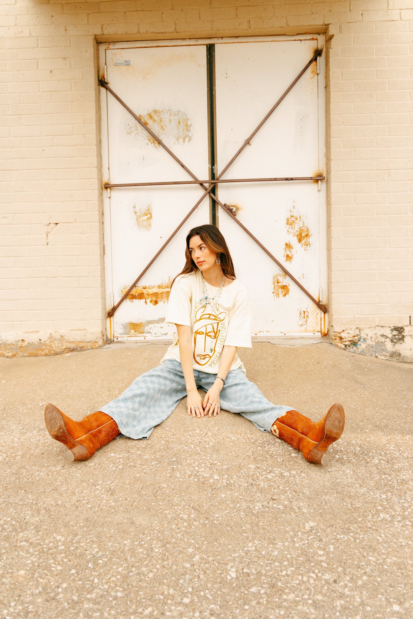 VR312 S365 SUNDAZED & WESTERN RAISED GRAPHIC TEE (1 Piece)
