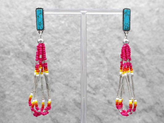 0069 R1-191 RECTANGLE SEED BEAD TEARDROP DROP ER