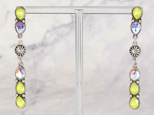 2291 T120 Chartreuse Drop Earrings