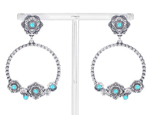 2493 FLOWER 3D BALL TESTURED DANGLE DARR