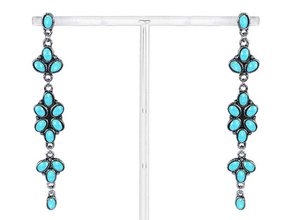 2897 TURQ R1-166 WESTERN CLUSTER DANGLE ER