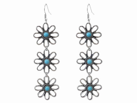 2988 R3-35 TURQ FLOWER PENDANT ER