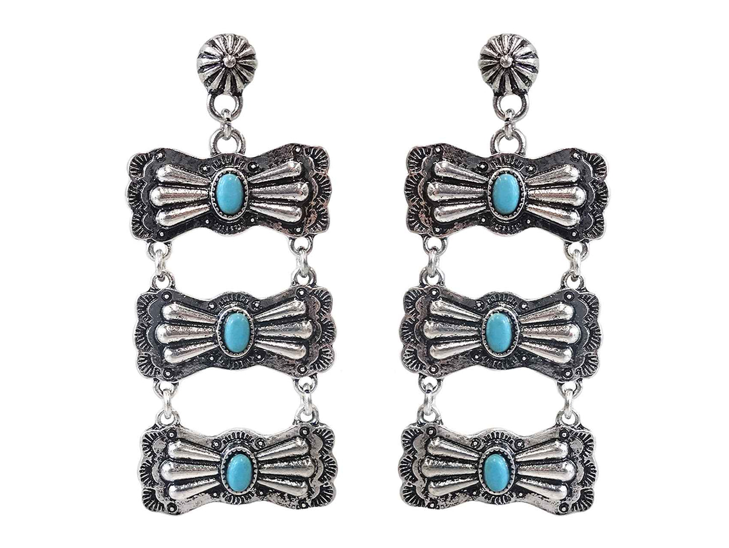 2989 H94 TURQ RIBBON TIE ER