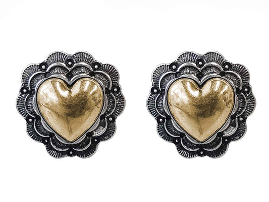 3002 T59 WESTERN TEXTURED HEART ER