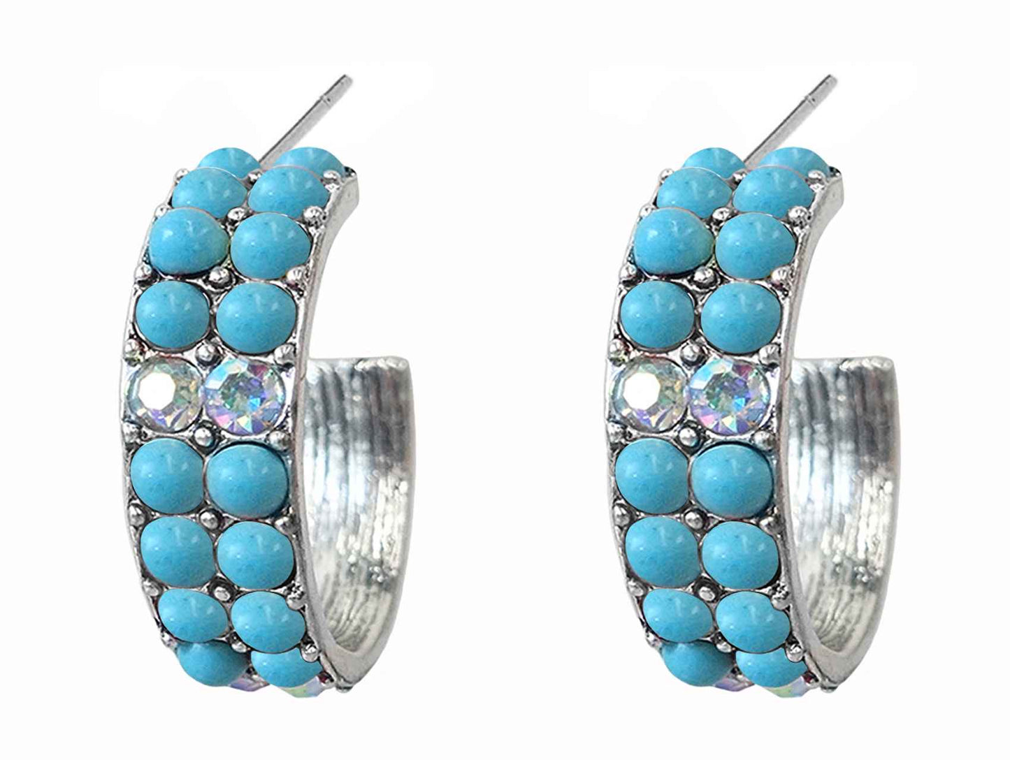 3046 T131 TURQ HOOP ER