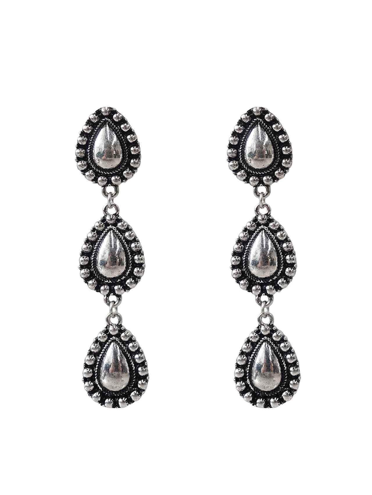 3429 SILVER R1-40 TEARDROP DANGLE ER