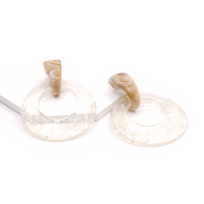 3850 H153 SV GOLD CLEAR IRIDESCENT MARBLE ER