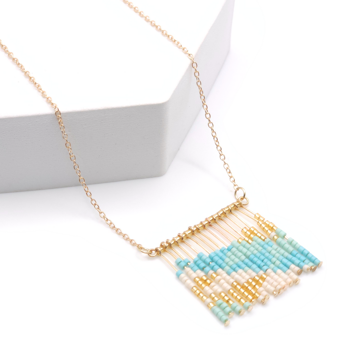 8152 R2-71 AQ JamieRocks & Co Designer Necklace