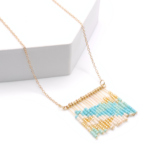 8152 R2-71 AQ JamieRocks & Co Designer Necklace