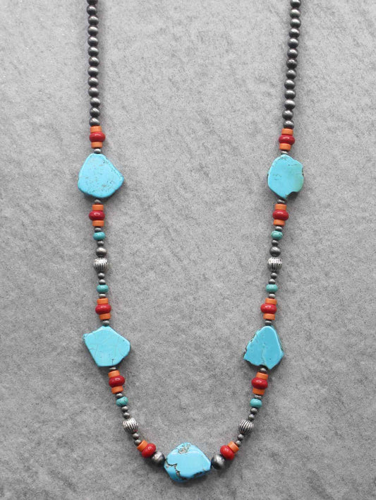 0428 H145 MULTI FAUX SILVER 32” NKN-02