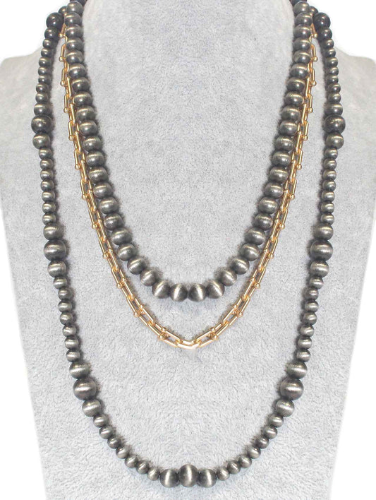 1287 HH200 LINKED BALL NECKLACE