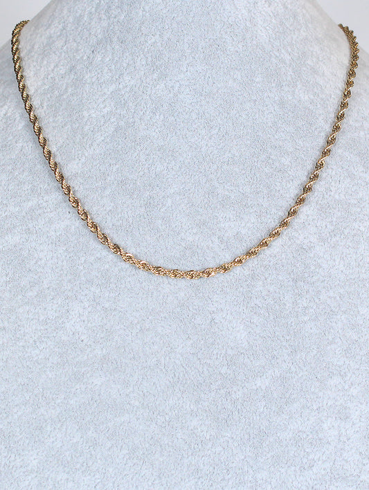 1427 R1-16 TWISTED TEXTURE 18" NECKLACE