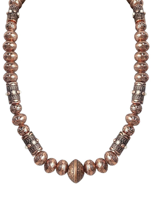 1692 H169 COPPER AND SILVER BEADED NL