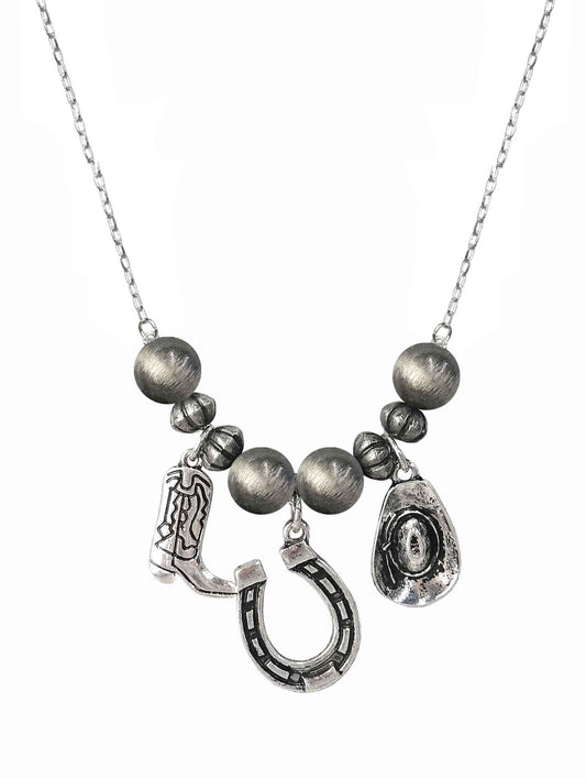 1695 H130 SILVER MULTI CHARM NAVAJO NL