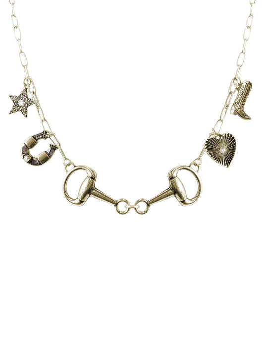 1887 AG HORSEBIT MULTI CHARMS 18" NK