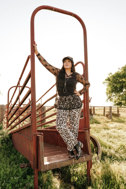 TH73 COLLAR LACE TOP BLACK (7 Piece)