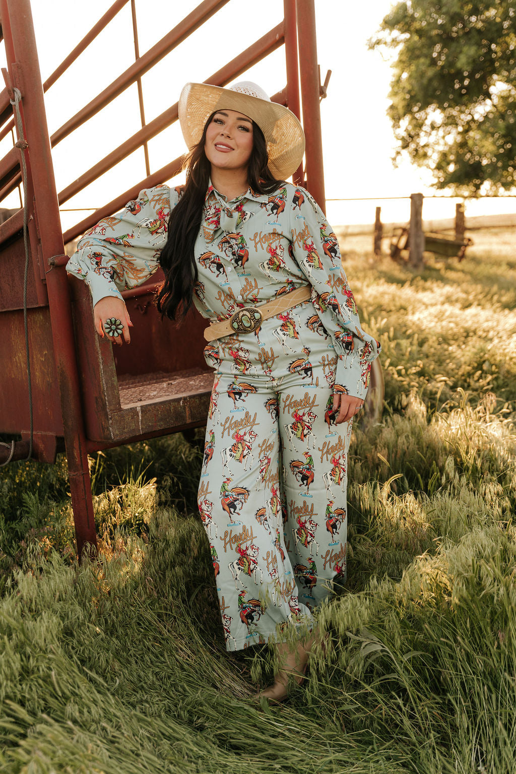 TH56 TEAL HOWDY  PANT (8 Piece)