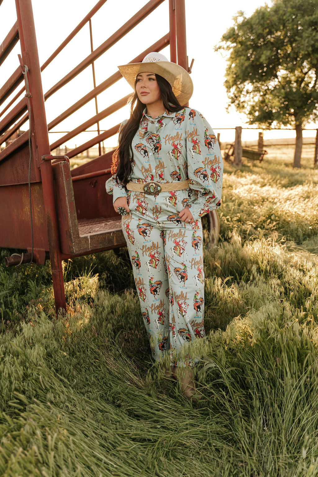 TH56 TEAL HOWDY  PANT (8 Piece)