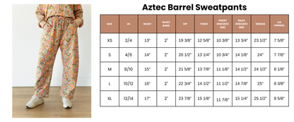 VR2002 AZTEC  BARREL SWEATPANT  (7 Pieces)