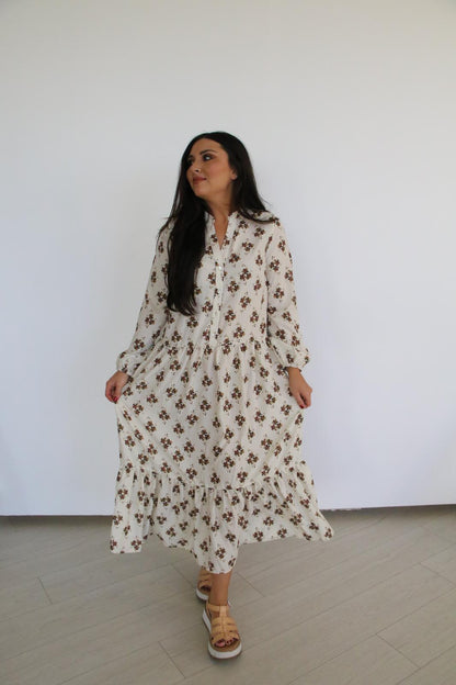 TH6211 S239 VINTAGE FLORAL DRESS  (1 Piece)