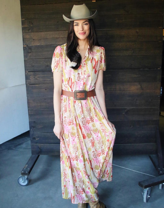 TH6212 CACTI SHORT SLEEVE MAXI DRESS (7 Piece) 59F