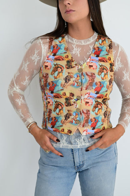 TH160 VINTAGE COWGIRL VEST (7 Piece)