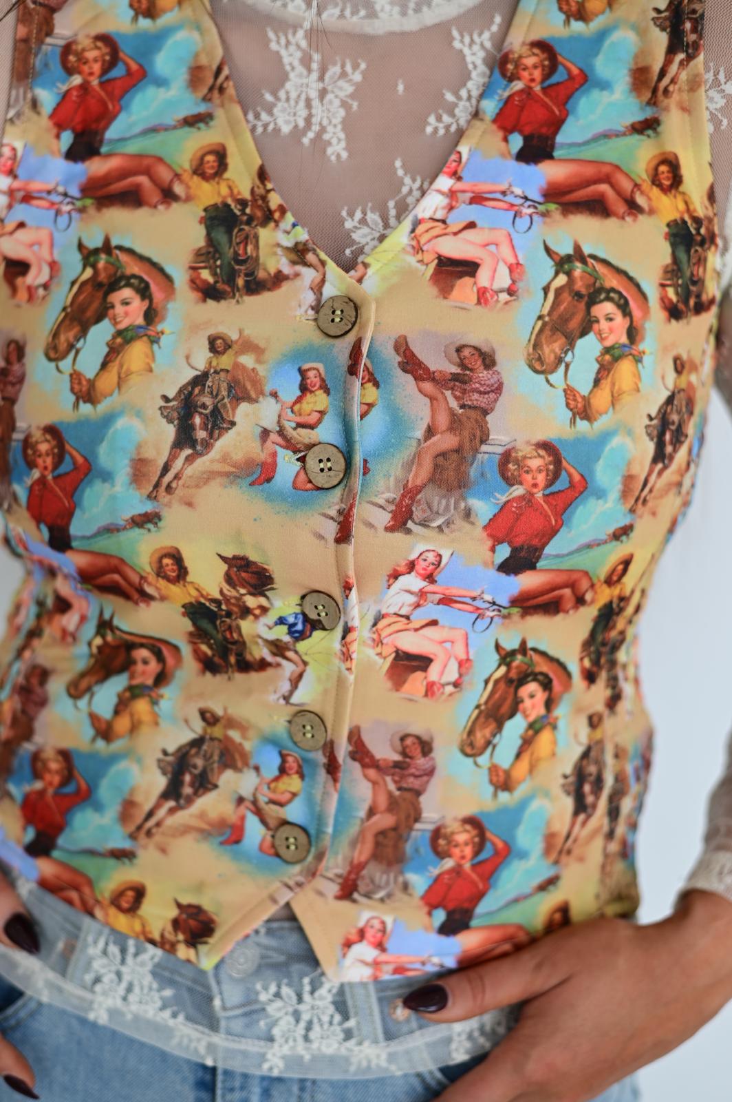 TH160 VINTAGE COWGIRL VEST (7 Piece)